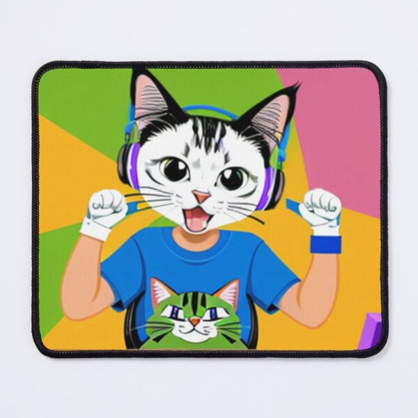 Item preview, Cat Mask Gamer: Late Night at the Desk designed and sold by AntiConfused.