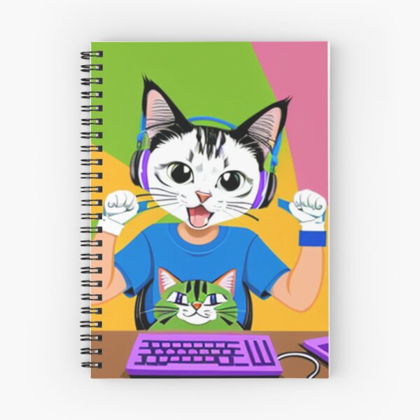 Item preview, Cat Mask Gamer: Late Night at the Desk designed and sold by AntiConfused.