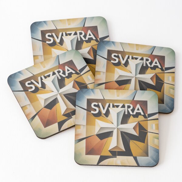 Item preview, SVIZRA Cubist Typography with Brown Square designed and sold by Bloomkept.