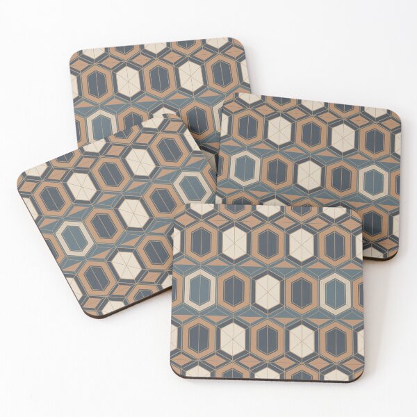 Item preview, Geometric Honeycomb Seamless Pattern – Art Deco Style designed and sold by Midnight Veil Designs.