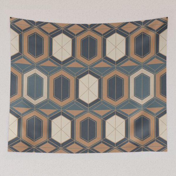 Item preview, Geometric Honeycomb Seamless Pattern – Art Deco Style designed and sold by Midnight Veil Designs.