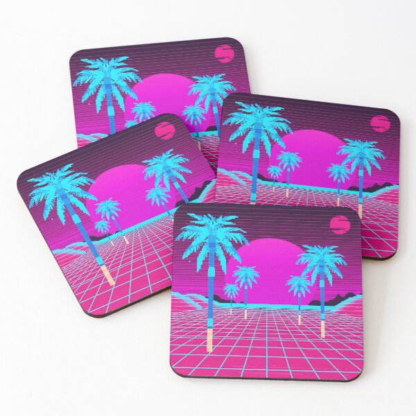 Item preview, Holographic Palm Desert Mirage Synthwave designed and sold by ThePixelArchive.