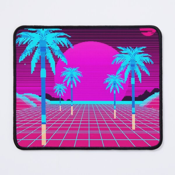 Item preview, Holographic Palm Desert Mirage Synthwave designed and sold by ThePixelArchive.