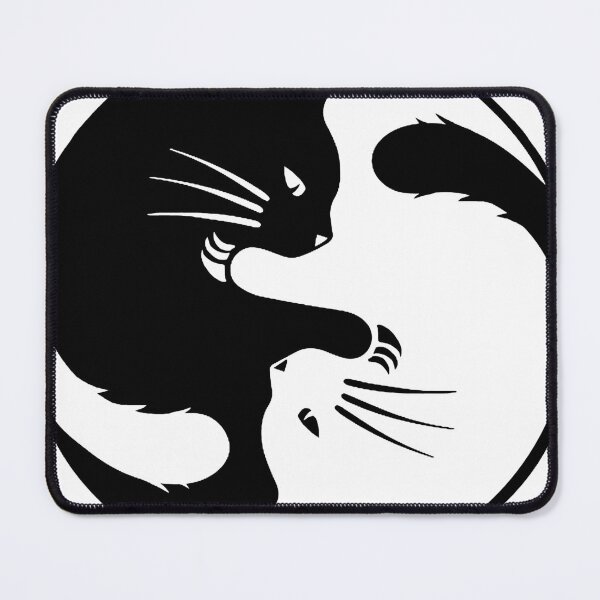 Item preview, Ying Yang Cat Fight designed and sold by Grimstoybox.