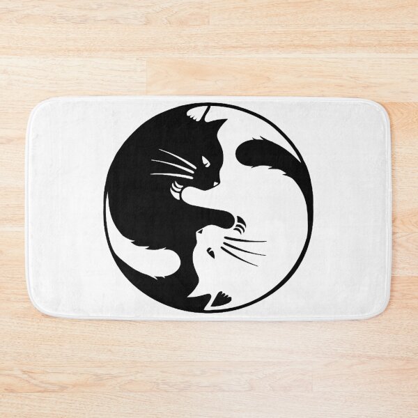 Item preview, Ying Yang Cat Fight designed and sold by Grimstoybox.