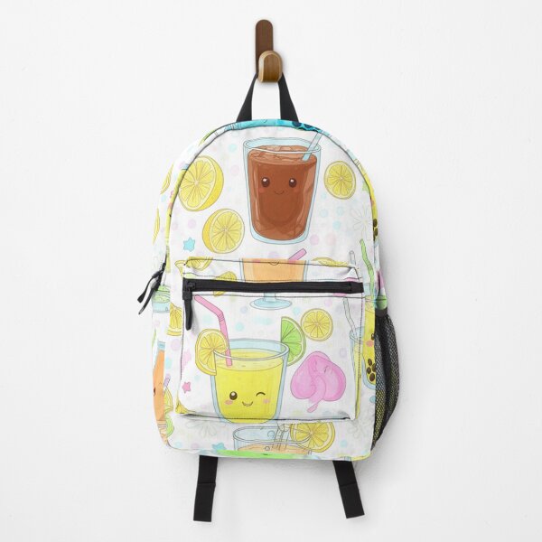 Item preview, Cute Summer Drinks Seamless Pattern – Kawaii Bubble Tea & Lemonade designed and sold by skysshobu.