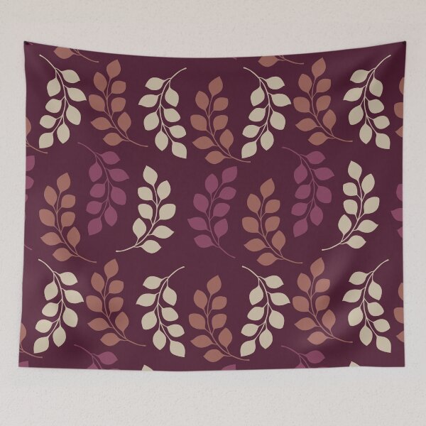 Item preview, Modern Botanical Japandi Bordeaux designed and sold by AOCollections.