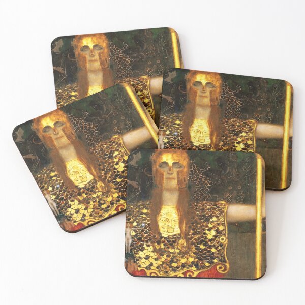 Item preview, Athena Klimt Style Symbolist Goddess Gold Art Mythology Lovers Gift designed and sold by RickE.