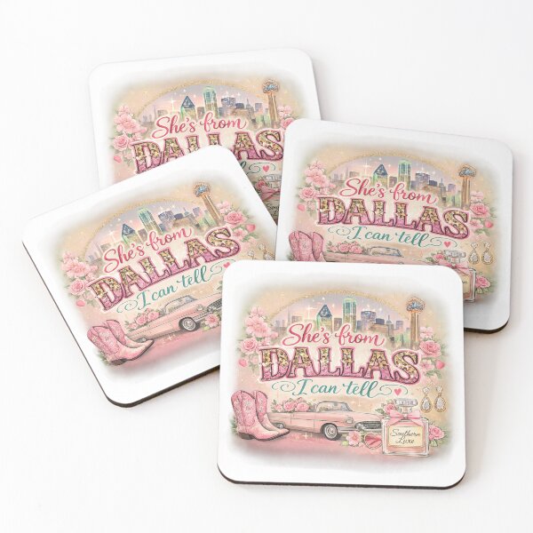 Item preview, She’s From Dallas I Can Tell — Pink Western Glam Country Music Design designed and sold by All I Need Designs.
