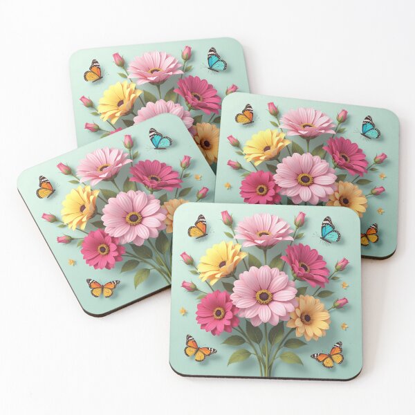 Item preview, Summer Serenade in Blush and Sky  designed and sold by Jlbcartgallery.