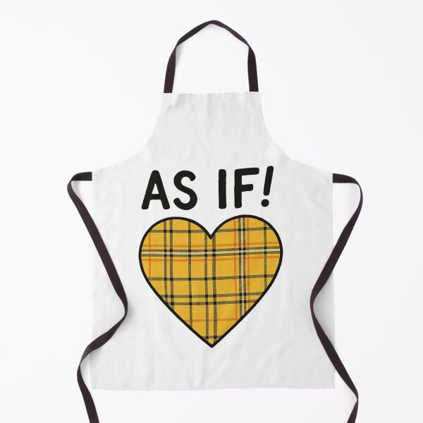 Item preview, As If! — 90s Clueless Movie Quote with Yellow Plaid Heart designed and sold by All I Need Designs.