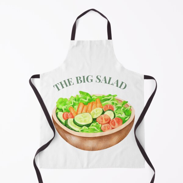 Item preview, The Big Salad – Seinfeld-Inspired Food Joke Watercolor Salad Bowl designed and sold by All I Need Designs.