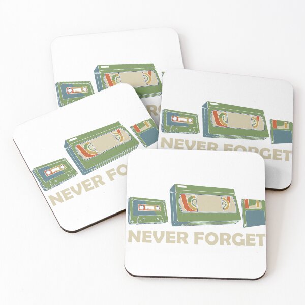 Item preview, 80s Never Forget – Retro VHS Cassette & Floppy Disk Nostalgia Design designed and sold by All I Need Designs.