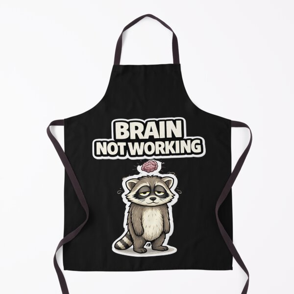 Item preview, Brain not Working Raccoon Funny Meme Shirt Introvert Humor designed and sold by piotr_chojnacki_art.