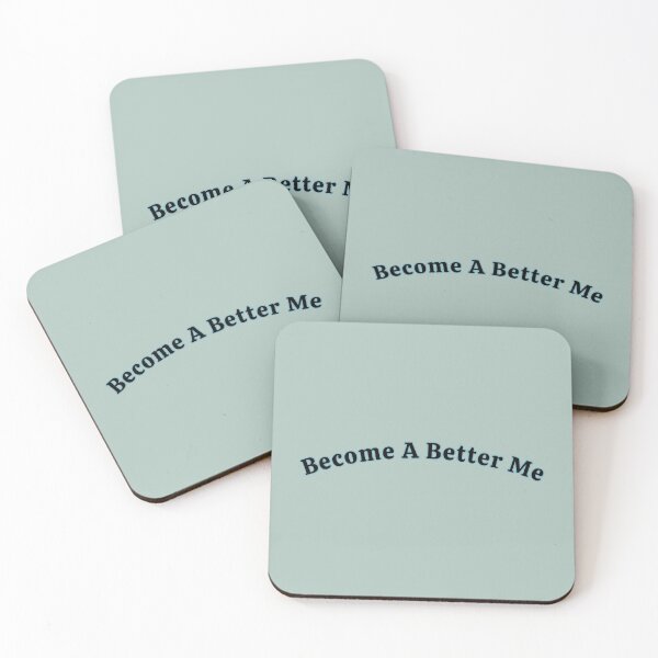 Item preview, Become A Better Me Stickers Prints Posters Wall Art Magnet Home Coffee Cup Decoration TShirt Stationary Notebook Magnet Hat Kitchen Work School Office Redbubble Shop designed and sold by Saritas Boutique Shop.