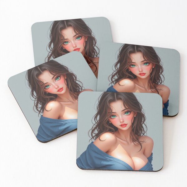 Item preview, Fayth in Blue | Seductive Anime Portrait designed and sold by KasaHunterHarem.
