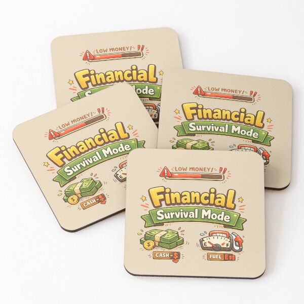 Item preview, Financial Survival Mode Cute Gamer HUD | Low Money Bar Funny Inflation Meme Cozy Aesthetic designed and sold by PopCulturePixel.