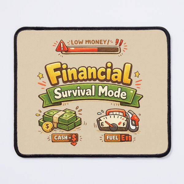 Item preview, Financial Survival Mode Cute Gamer HUD | Low Money Bar Funny Inflation Meme Cozy Aesthetic designed and sold by PopCulturePixel.