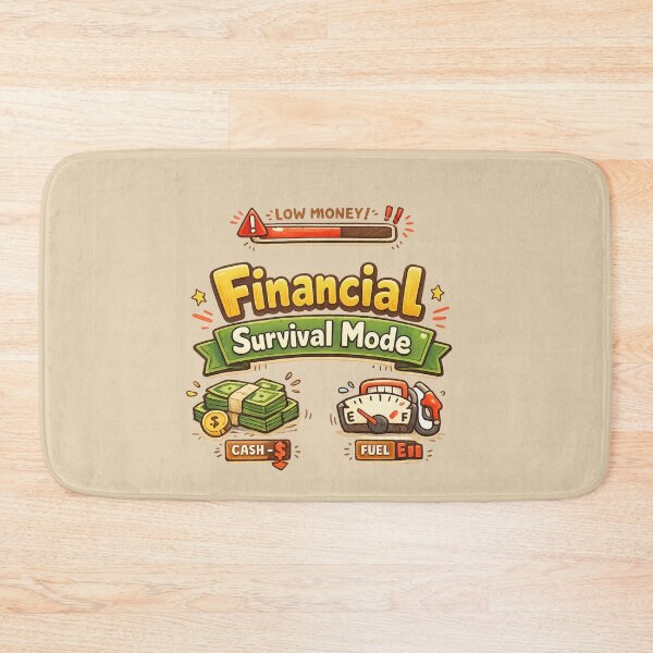 Item preview, Financial Survival Mode Cute Gamer HUD | Low Money Bar Funny Inflation Meme Cozy Aesthetic designed and sold by PopCulturePixel.
