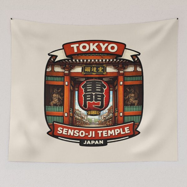 Item preview, Tokyo - Senso-ji Temple Kaminarimon Lantern Japan designed and sold by Myra365Art.