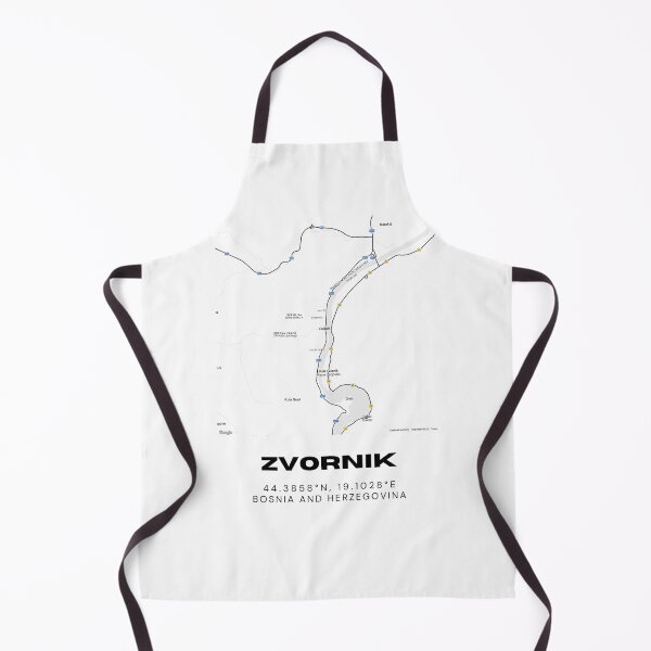 Item preview, Zvornik Bosnia Minimalist Map Print | Contemporary City Map Poster designed and sold by RM-Journey.