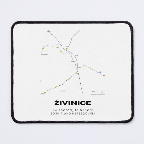 Item preview, Živinice Bosnia Minimalist Map Poster | Stylish City Map Art designed and sold by RM-Journey.