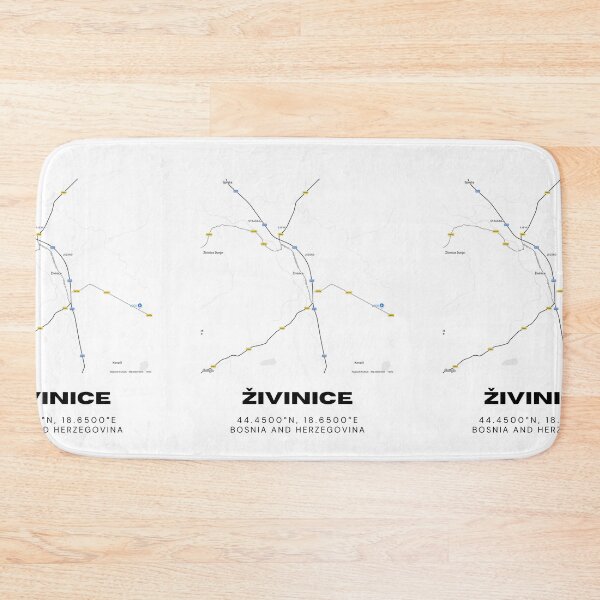 Item preview, Živinice Bosnia Minimalist Map Poster | Stylish City Map Art designed and sold by RM-Journey.