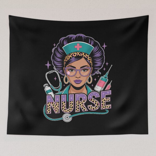 Item preview, Black Strong Nurse Afro Love Melanin African American Women designed and sold by Rrettgison.