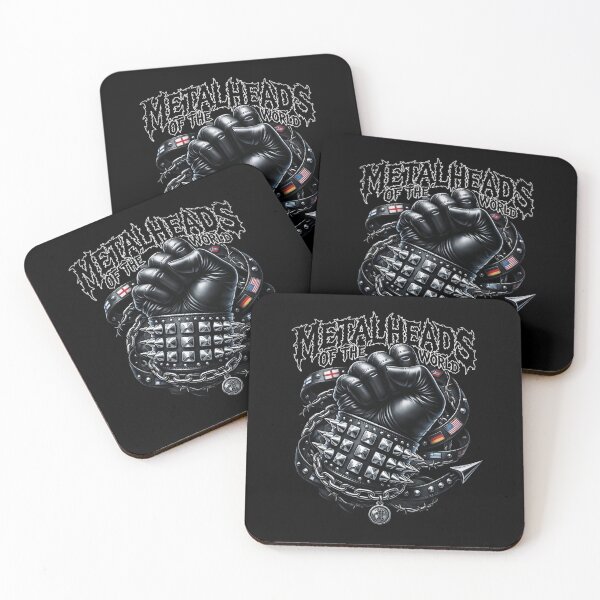Item preview, Metal Brotherhood Fist Unity Global Heavy Music Power designed and sold by DeimosArtIntl.