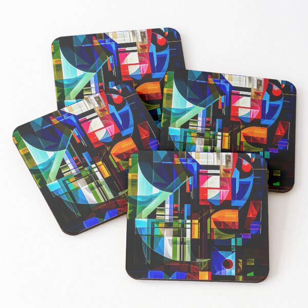 Item preview, Dark Contrast Geometric Abstract Composition designed and sold by NizuCaCi.