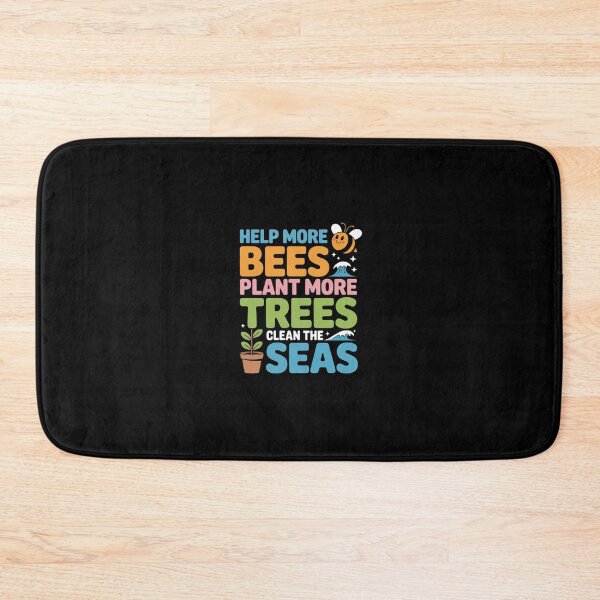 Item preview, Help More Bees Plant More Trees Clean Seas Earth Day designed and sold by Rrettgison.