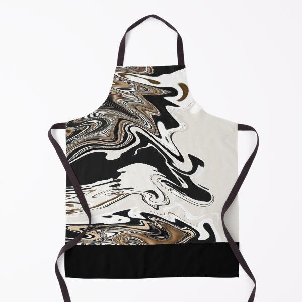 Item preview, Black, Brown, White Flow Abstract designed and sold by CarolM.