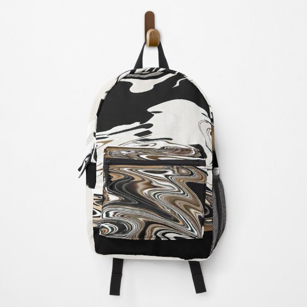 Item preview, Black, Brown, White Flow Abstract designed and sold by CarolM.
