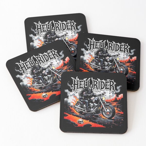 Item preview, Hell Rider Lava Biker Heavy Metal Road Warrior designed and sold by DeimosArtIntl.
