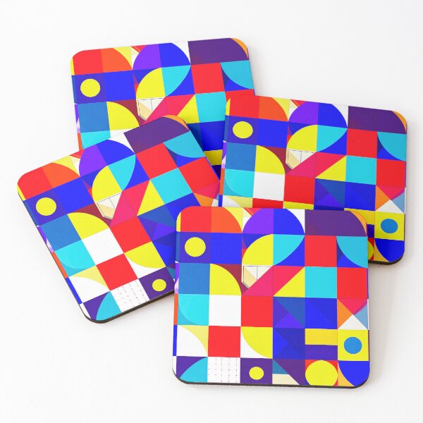 Item preview, Bold Geometric Color Grid Abstract designed and sold by NizuCaCi.
