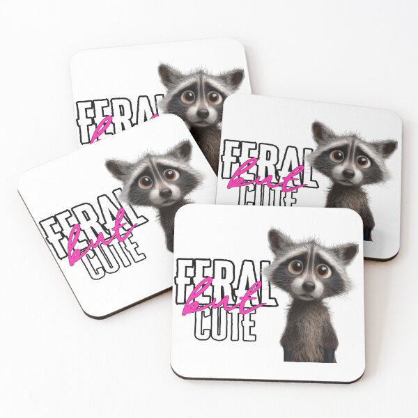 Item preview, Feral but Cute - Racoon designed and sold by LAJdesigns.