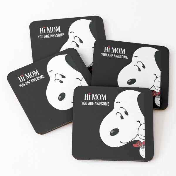 Item preview, Hi Mom You Are Awesome Cute Peeking Snoopy Mother's Day Gift  designed and sold by AsherGavy.
