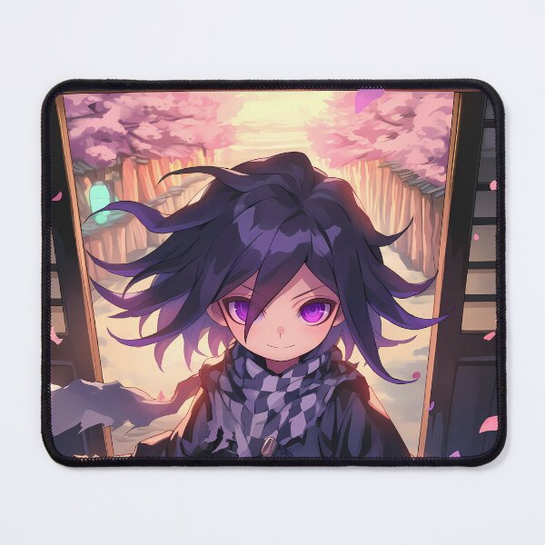 Item preview, Kokichi Ouma Danganronpa Chibi Samurai With Mischievous Purple Eyes designed and sold by TanglenRabbit.