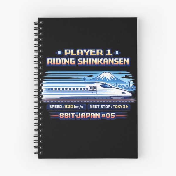 Item preview, Shinkansen 8-Bit Pixel Art  | Retro Game Style Bullet Train & Mt. Fuji designed and sold by maaameee.