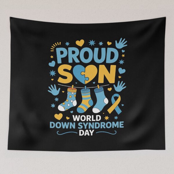 Item preview, Proud Son World Down Syndrome Day Boy Men Kid designed and sold by Rrettgison.