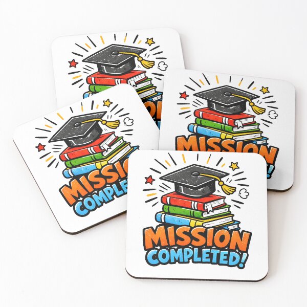 Item preview, Mission Completed Graduation T-Shirt – Funny Graduate Cap Books Celebration Shirt designed and sold by FestivityFinds.