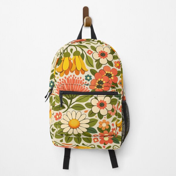 Item preview, Kiwiana Retro Floral Tile – Vintage Botanical Pattern designed and sold by MvuuStudio.