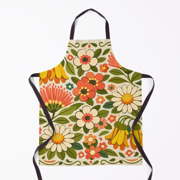 Item preview, Kiwiana Retro Floral Tile – Vintage Botanical Pattern designed and sold by MvuuStudio.