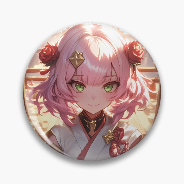 Item preview, Noelle Genshin Impact Chibi Shrine Roses Lantern designed and sold by TanglenRabbit.