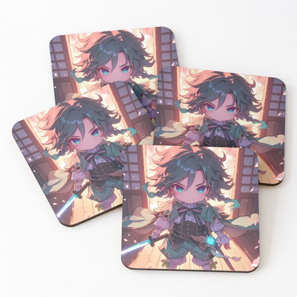 Item preview, Venti Genshin Impact Chibi Green Hair Wind Sakura designed and sold by TanglenRabbit.