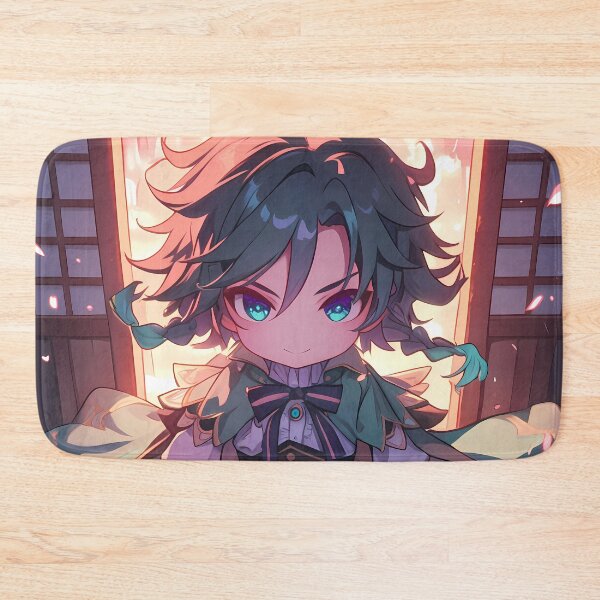 Item preview, Venti Genshin Impact Chibi Green Hair Wind Sakura designed and sold by TanglenRabbit.