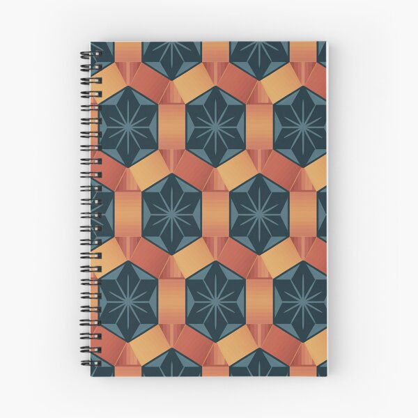 Item preview, Geometric Star Seamless Pattern – Teal & Terracotta designed and sold by Midnight Veil Designs.