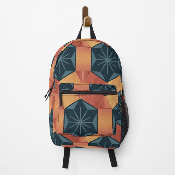 Item preview, Geometric Star Seamless Pattern – Teal & Terracotta designed and sold by Midnight Veil Designs.