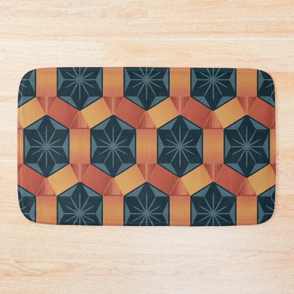 Item preview, Geometric Star Seamless Pattern – Teal & Terracotta designed and sold by Midnight Veil Designs.