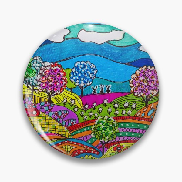 Item preview, Landscape with fish and rabbits designed and sold by Klara Ward.